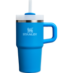 Large Capacity The Quencher H2.O Flowstate Tumbler with Handle | Stanley Create D309N - Double-Wall Vacuum Insulated Travel Tumbler with Straw Detail