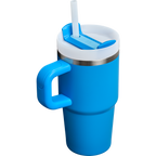 Large Capacity The Quencher H2.O Flowstate Tumbler with Handle | Stanley Create D309N - Double-Wall Vacuum Insulated Travel Tumbler with Straw Detail