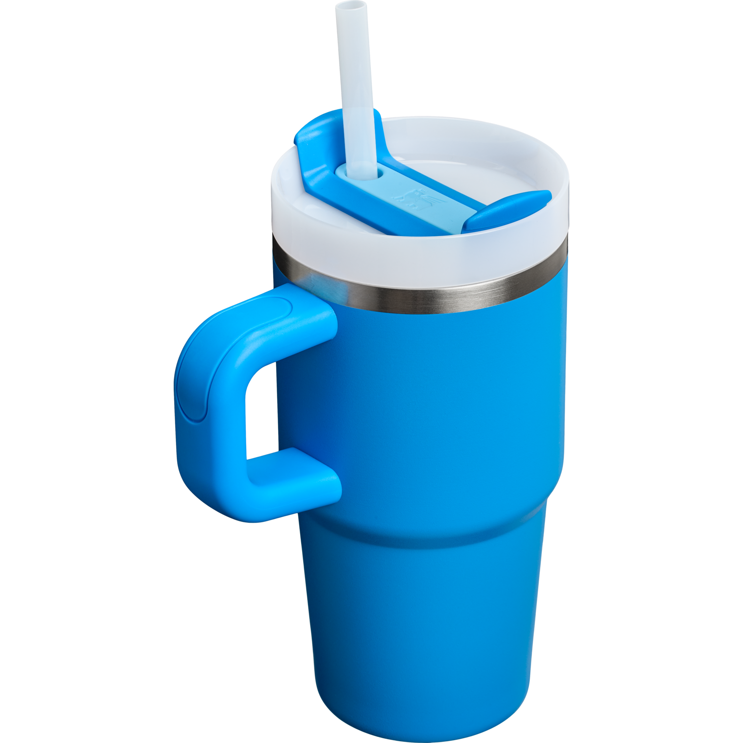 Large Capacity The Quencher H2.O Flowstate Tumbler with Handle | Stanley Create D309N - Double-Wall Vacuum Insulated Travel Tumbler with Straw Detail