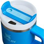 Large Capacity The Quencher H2.O Flowstate Tumbler with Handle | Stanley Create D309N - Double-Wall Vacuum Insulated Travel Tumbler with Straw Detail