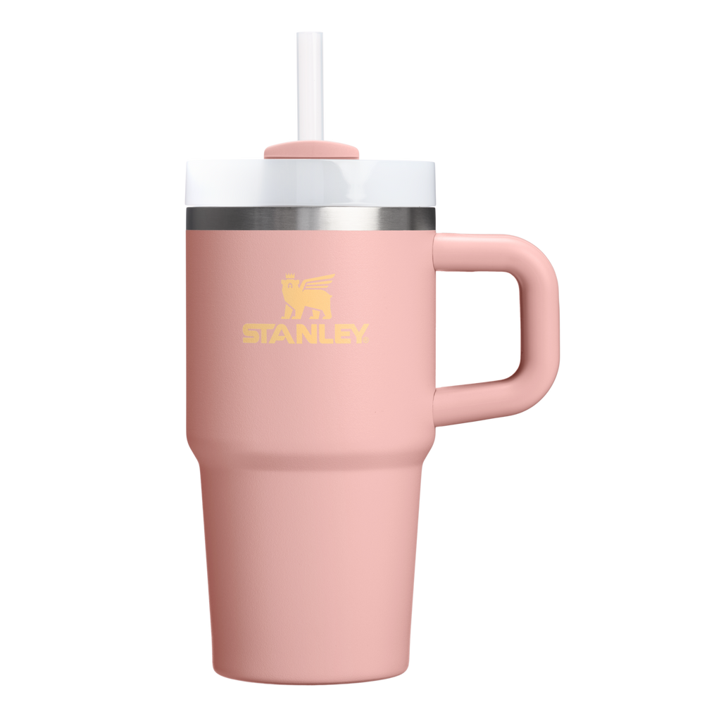 Car-Cup Friendly The Quencher H2.O Flowstate Tumbler D069R - Double-Wall Vacuum Insulated Travel Tumbler with Straw - Peach Rose