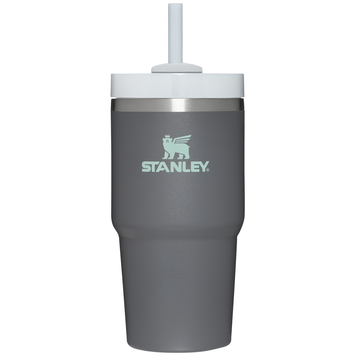 Insulated Travel The Quencher H2.0 Flowstate Tumbler D030T - Double-Wall Vacuum Insulated Travel Tumbler with Straw - Charcoal