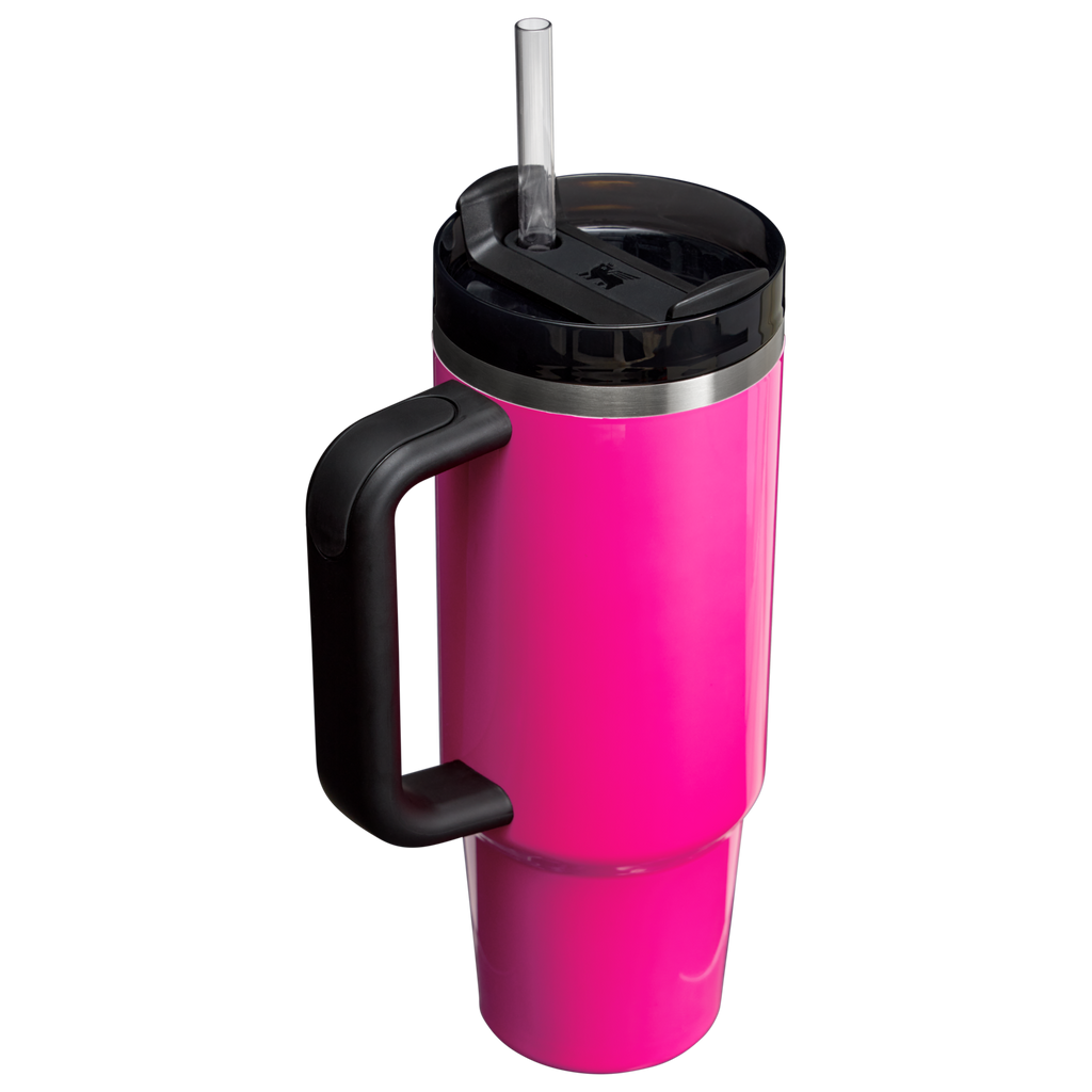 Splash-Resistant FlowState The Quencher H2.0 Flowstate Tumbler | Stanley Create D331C - Premium Stainless Steel Straw Cup for All-Day Hydration Detail