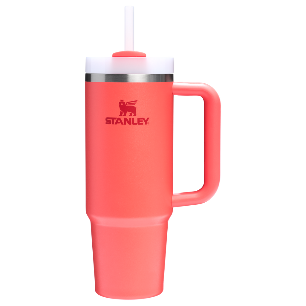 Car-Cup Friendly The Quencher H2.0 Flowstate Tumbler D051L - Premium Stainless Steel Straw Cup for All-Day Hydration - Hot Coral