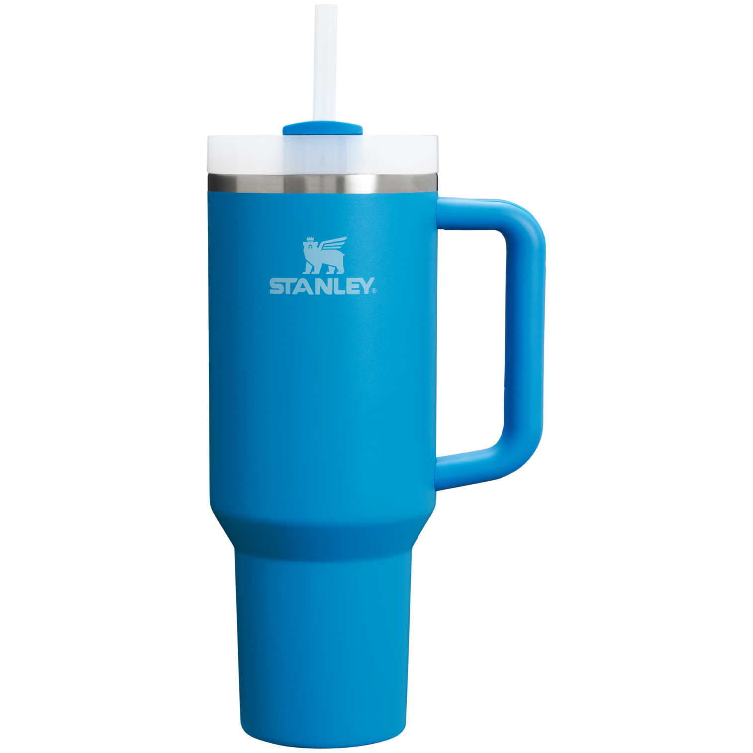 Car-Cup Friendly The Quencher H2.0 Flowstate Tumbler D050X - Double-Wall Vacuum Insulated Travel Tumbler with Straw - Azure