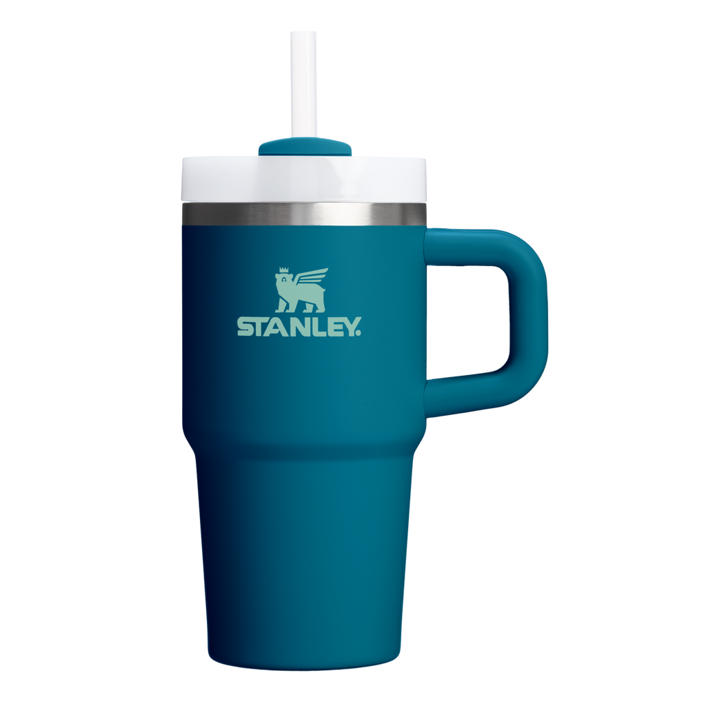 Car-Cup Friendly The Quencher H2.O Flowstate Tumbler D069R - Double-Wall Vacuum Insulated Travel Tumbler with Straw - Coastal Teal