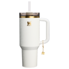 Car-Cup Friendly The Quencher Luxe H2.0 Flowstate Tumbler D170A - Premium Stainless Steel Straw Cup for All-Day Hydration - Pale Stone Snakeskin