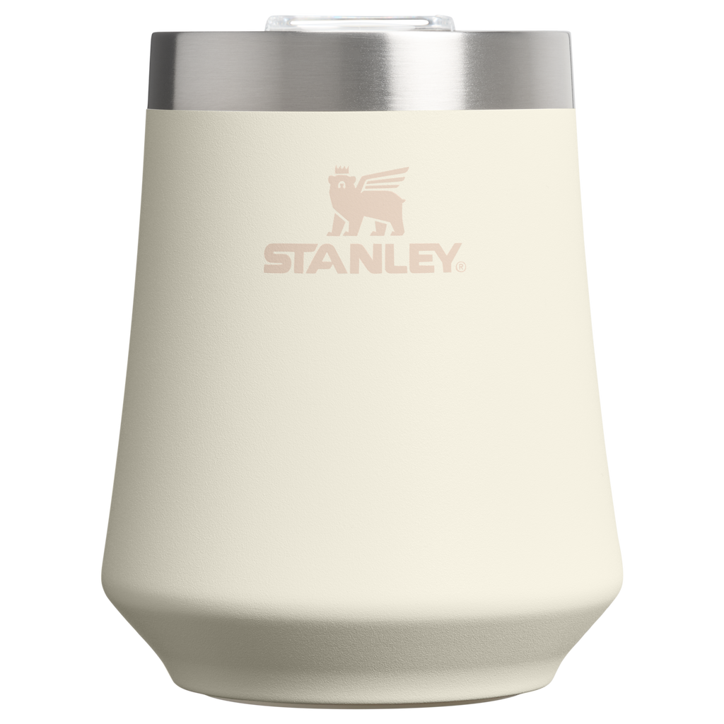 Premium Matte The Reserve Wine Tumbler | Stanley Create D302P - Shatterproof Flavor-Preserving Cocktail Tumbler with Lid - Cream