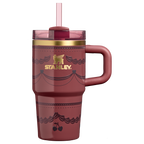 Car-Cup Friendly The Valentine’s Day Quencher H2.0  Flowstate Tumbler D234X - Premium Stainless Steel Straw Cup for All-Day Hydration - Red Velvet Cake