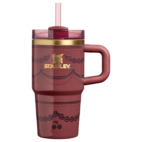 Car-Cup Friendly The Valentine’s Day Quencher H2.0  Flowstate Tumbler D234X - Premium Stainless Steel Straw Cup for All-Day Hydration - Red Velvet Cake