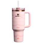 Splash-Resistant FlowState The Valentine’s Day Quencher H2.0 Flowstate Tumbler D231T - 40oz Large Capacity Car-Cup Friendly Quencher - Pink Velvet Cake