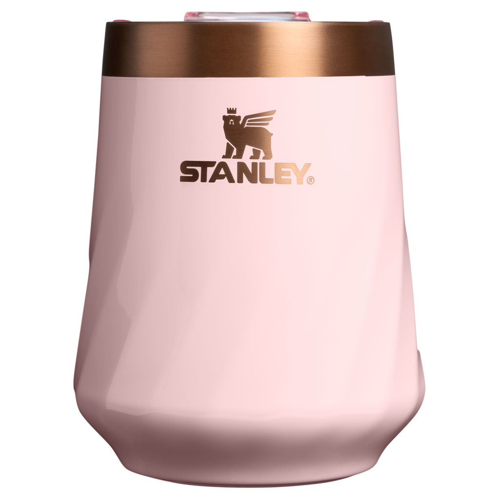 Elegant Stemless The Valentine’s Day Textured Reserve Wine Tumbler D233K - Premium Insulated Egg-Shaped Wine Glass for Outdoors - Pink Velvet Gloss